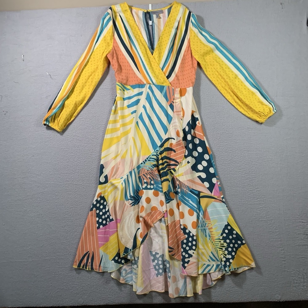 Anthropologie‎ Conditions Apply Misty Maxi Dress X-Small Petite Colorful